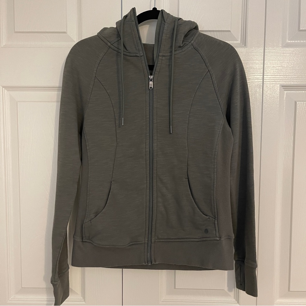 CRZ YOGA Women's Slim Fit Full Zip Hooded Jacket - S